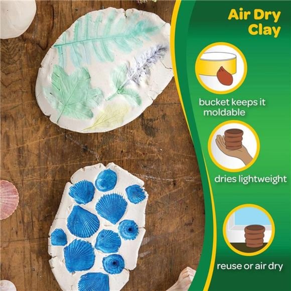 Air Dry Clay (5lb Bucket),Natural White ModelingClay for Kids,Sculpting Material - Picture 3 of 8